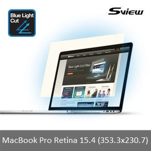 S-View SBFAG-MPR15.4 ?—è??‰濾??(353.3x230.7mm) 15.4" Blue Light Cut Screen Filter for MacBook Pro Retina 15.4 - Young Vision - www.yv.com.hk